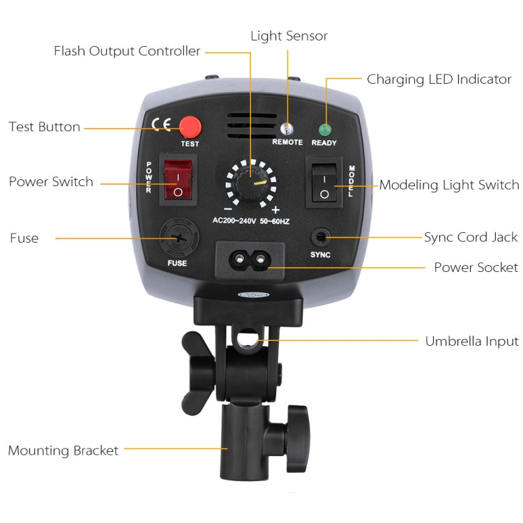 Godox K-180A Mini Master 180Ws Studio Flash Light Photo Flash Speedlight