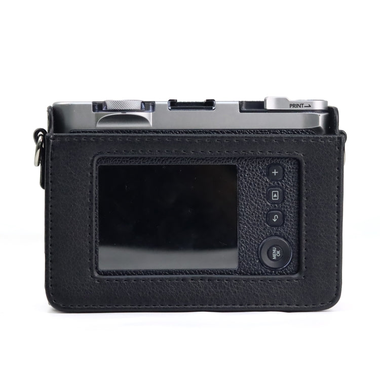 Retro Full Body Camera PU Leather Case Bag with Strap for FUJIFILM instax mini Evo