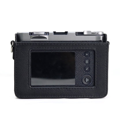 Retro Full Body Camera PU Leather Case Bag with Strap for FUJIFILM instax mini Evo