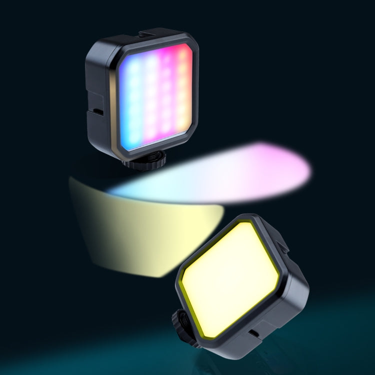 MJ88 Pocket 3000-7000K+RGB Full Color Beauty Fill Light Handheld Camera Photography Streamer LED Light with Remote Control