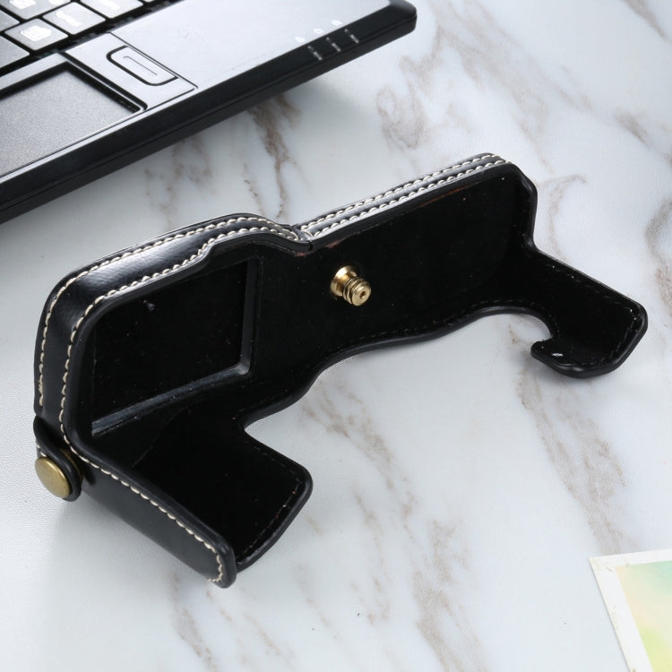 1/4 inch Thread PU Leather Camera Half Case Base for FUJIFILM X-T3/X-T2