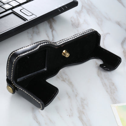 1/4 inch Thread PU Leather Camera Half Case Base for FUJIFILM X-T3/X-T2