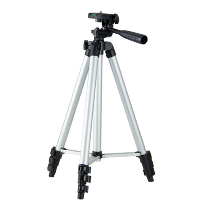 130cm 4-Section Folding Aluminum Alloy Tripod Mount with Three-Dimensional Head