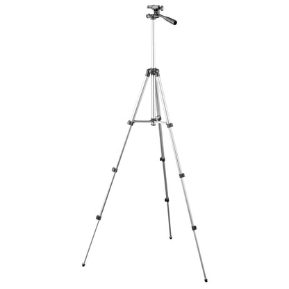 130cm 4-Section Folding Aluminum Alloy Tripod Mount with Three-Dimensional Head