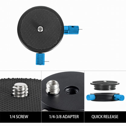 BEXIN QR-02 360 Degree Rotation Quick Release Head Camera Tripod Base Plate