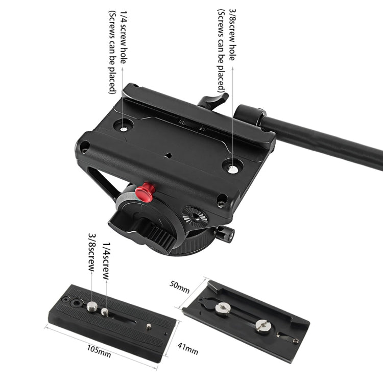 BEXIN VH-105 360 Degree Panorama Heavy Duty Tripod Action Fluid Drag Head