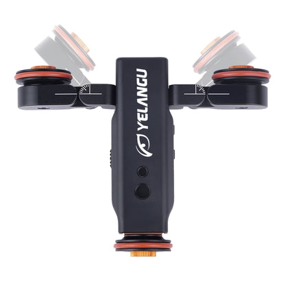 YELANGU L4X Camera Wheel Dolly II Electric Track Slider 3-Wheel Video Pulley Rolling Dolly Car with Remote Control for DSLR / Home DV Cameras, GoPro, Smartphones, Load: 3kg