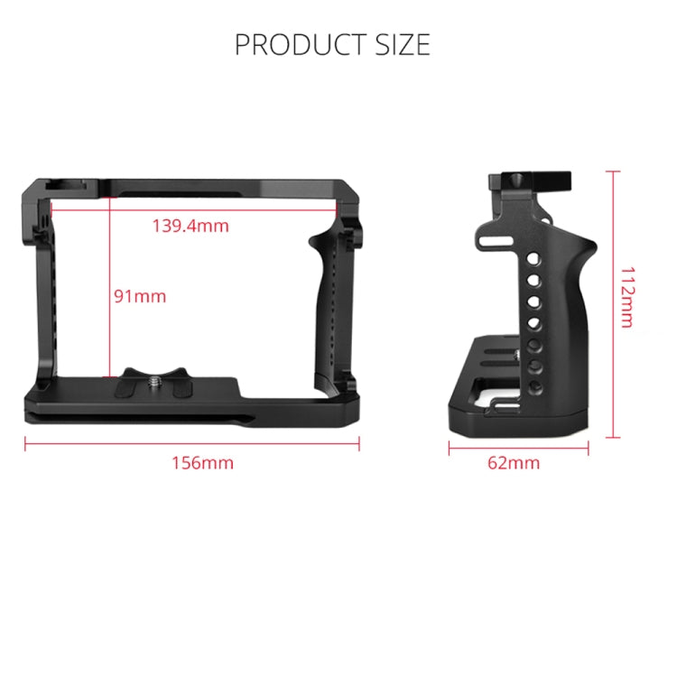 YELANGU C22-A YLG0334B-A Video Camera Cage Stabilizer for Canon EOS R5/R6/R