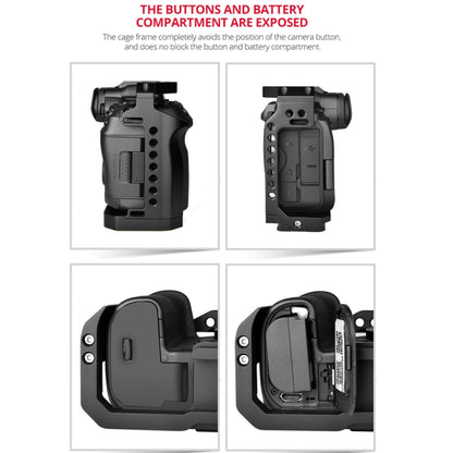 YELANGU C22-A YLG0334B-A Video Camera Cage Stabilizer for Canon EOS R5/R6/R