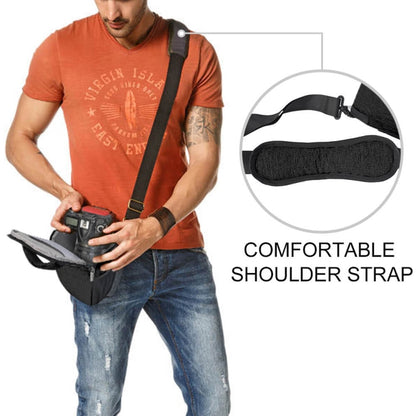 CADEN D11 Waterproof Crossbody Shoulder SLR Camera Bag, Size: 20.5 x 16 x 27cm