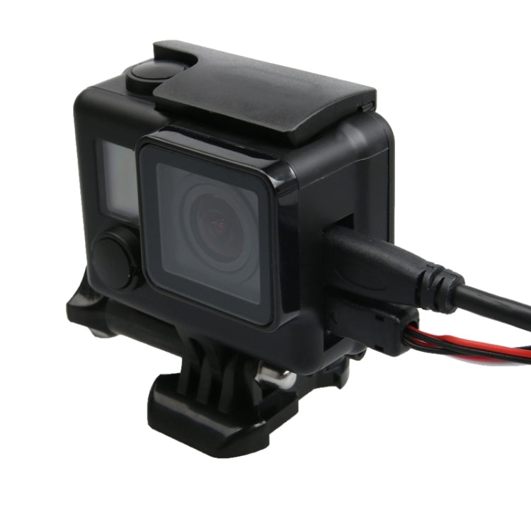 For GoPro HERO4 ABS Skeleton Housing Protective Case Cover with Buckle Basic Mount & Lead Screw, HERO4