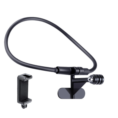 Hands Free Lazy Wearable Neck Camera Phone Holder with Phone Clamp, Extended Version, Neck Holder B