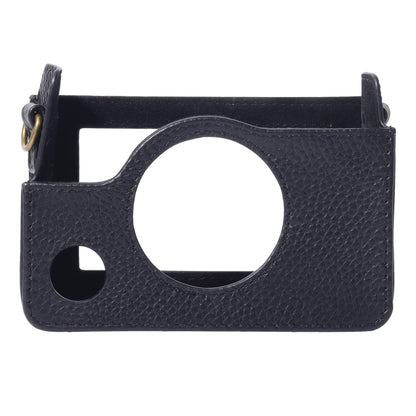 For FUJIFILM instax mini Evo Full Body Camera Genuine Leather Case Bag with Strap