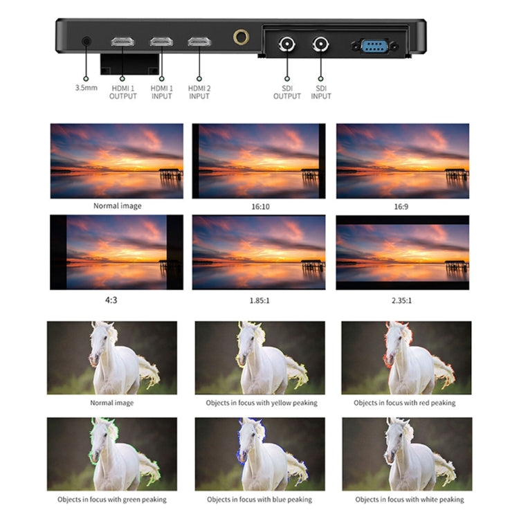 شاشة مراقبة ميدانية لكاميرا DSLR من FEELWORLD LUT11S فائقة السطوع 2000nit، مقاس 10.1 بوصة، مع مدخل ومخرج HDMI بدقة 4K ولوحة IPS بدقة 1920 × 1200، LUT11S