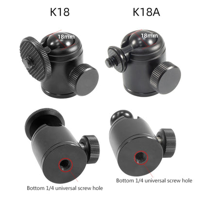 BEXIN K18A Mini 360 Degree Rotation Panoramic Metal Ball Head