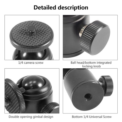 BEXIN K18A Mini 360 Degree Rotation Panoramic Metal Ball Head