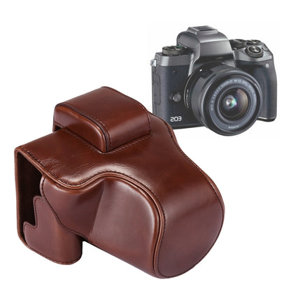 Full Body Camera PU Leather Case Bag with Strap for Canon EOS M5