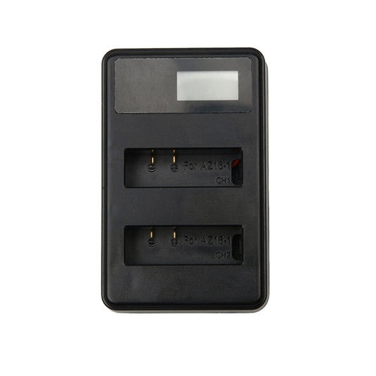 LCD Screen Dual Batteries Charger with USB Cable for Xiaoyi 4K Sport Camera, Displays Charging Capacity (XM47), LCD Screen Battery Charger