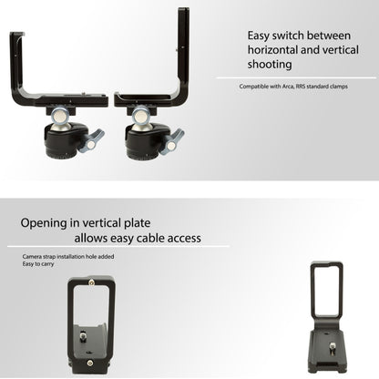 FITTEST FLN-D850 Vertical Shoot Quick Release L Plate Bracket Base Holder for Nikon D850