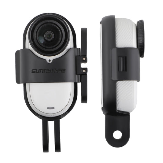 For Insta360 GO 3S / GO 3 Sunnylife Foldable Vertical-Horizontal Mount Adapter Protective Frame Brackets Housing Case, Vertical-Horizontal Mount