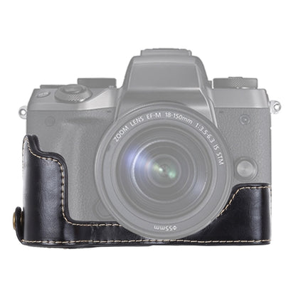 1/4 inch Thread PU Leather Camera Half Case Base for Canon EOS M5