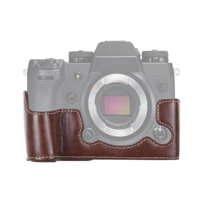 1/4 inch Thread PU Leather Camera Half Case Base for FUJIFILM X-H1