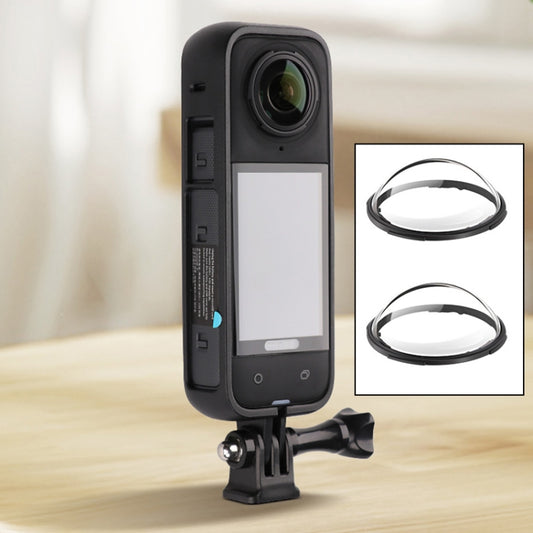 For Insta360 X4 PC Plastic Protective Frame with PC Lens Cover Guard, Frame with PC Lens Cover