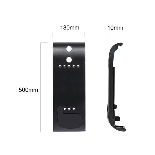 غطاء واجهة البطارية الجانبية من بلاستيك ABS من PULUZ مع قابس سيليكون لكاميرا GoPro HERO13 أسود/12 أسود/11 أسود/10 أسود/9 أسود