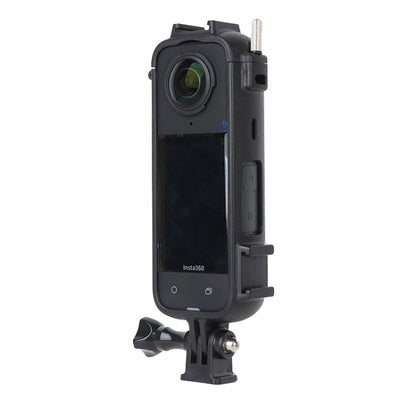 For Insta360 X4 Cold Shoe ABS Plastic Protective Frame with Adapter Mount & Screw, ABS Frame