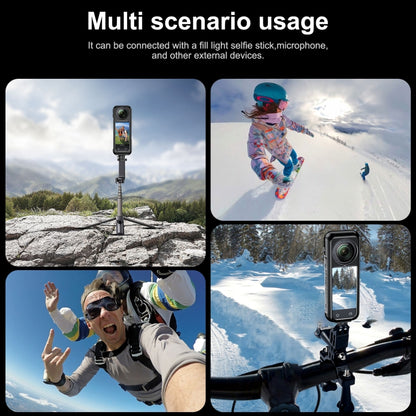 For Insta360 X4 Aluminum Alloy Metal Protective Cage Housing Frame