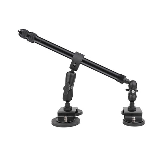 Dual-Leg Magnetic Base Fixed Mount Holder with Selfie Stick Kit for GoPro and Other Action Cameras, Holder with Selfie Stick Kit
