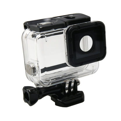 جراب واقٍ مقاوم للماء لكاميرا GoPro HERO6 / 5 + غطاء خلفي مجوف مع مشبك تثبيت أساسي وبرغي، جراب مقاوم للماء
