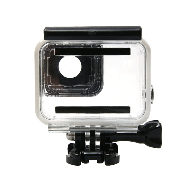 جراب واقٍ مقاوم للماء لكاميرا GoPro HERO6 / 5 + غطاء خلفي مجوف مع مشبك تثبيت أساسي وبرغي، جراب مقاوم للماء