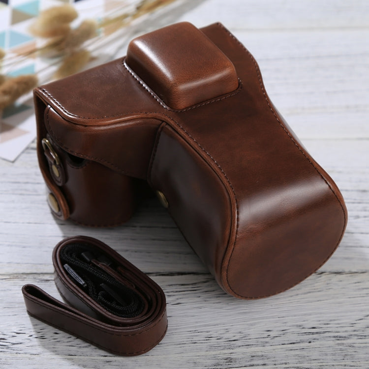 حقيبة كاميرا كاملة الجسم من جلد البولي يوريثان مع حزام لهاتف Samsung NX300، لهاتف Samsung NX300