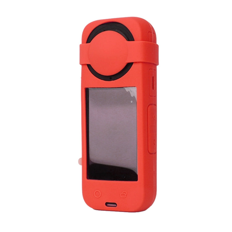 For Insta360 X4 Silicone Protective Case with Lens Cover