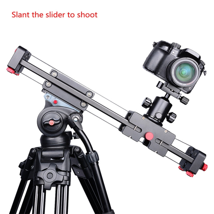 YELANGU YLG0109I مسار سكة منزلق 50 سم / 100 سم (يُثبّت على حامل ثلاثي القوائم) لكاميرات DSLR / SLR / كاميرات الفيديو، 50 سم / 100 سم