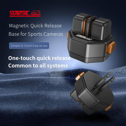 محول تثبيت سريع الفتح لقاعدة كاميرا VCR من STARTRC Snap-Mag لكاميرا GoPro، قاعدة سريعة الفتح