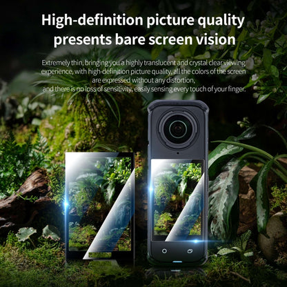 For Insta360 X4 STARTRC 2pcs HD Tempered Glass Film, For Insta360 X4