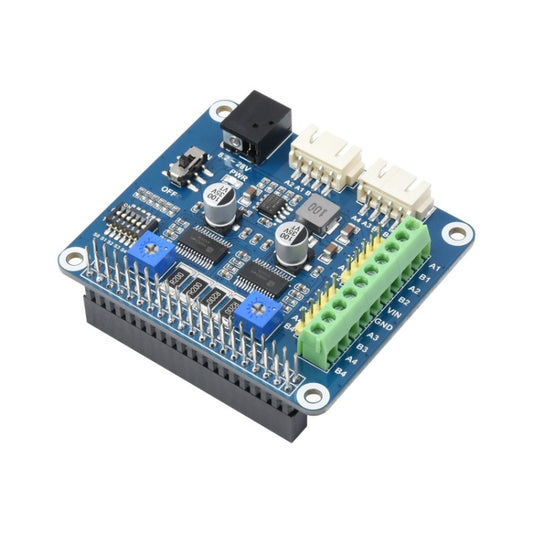 محرك متدرج Waveshare HRB8825 HAT لـ Raspberry Pi، يشغل محركين متدرجين، حتى 1/32 خطوة دقيقة