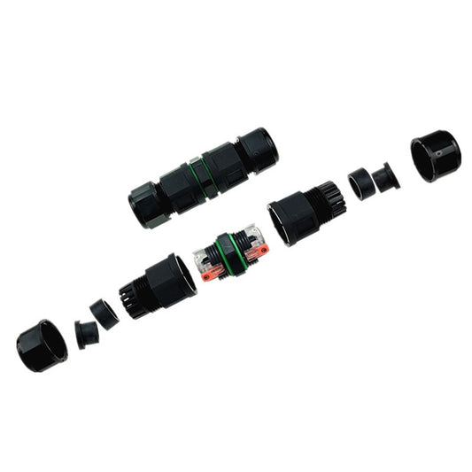 موصل كابل مستقيم ثلاثي الدبابيس مقاوم للماء IP68 XY-17، XY17