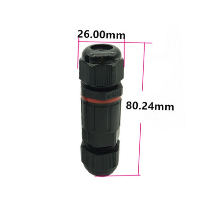 XYS20 IP68 Waterproof 3 Pin Straight Cable Connector, XYS20