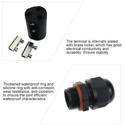 XYS20 IP68 Waterproof 3 Pin Straight Cable Connector, XYS20
