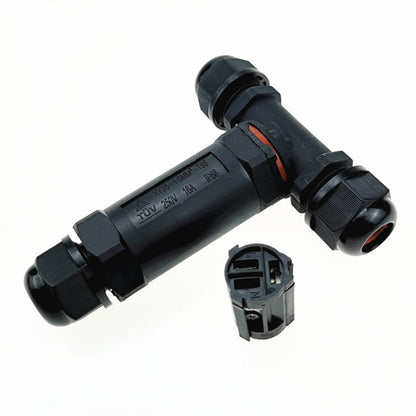 XY25 IP68 Waterproof 3 Pin T-type Cable Connector, XY25(T3)