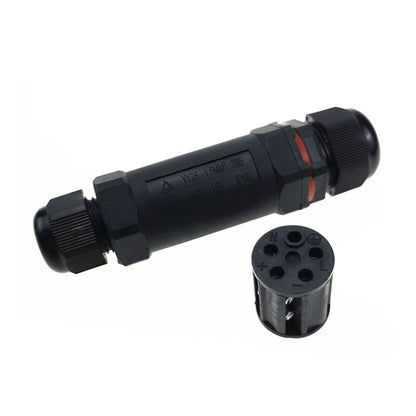 موصل كابل مستقيم XY25 IP68 مقاوم للماء بخمسة دبابيس، XY25
