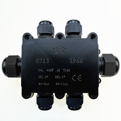 صندوق توصيل سداسي الاتجاهات G713 IP68 مقاوم للماء لحماية لوحة الدائرة، G713-6P
