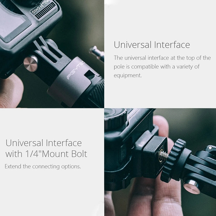 حامل ثلاثي القوائم P-GM-117 لكاميرا الحركة من PGYTECH، عصا سيلفي قابلة للتمديد لكاميرا DJI Osmo Action، P-GM-117