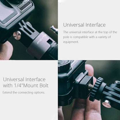 حامل ثلاثي القوائم P-GM-117 لكاميرا الحركة من PGYTECH، عصا سيلفي قابلة للتمديد لكاميرا DJI Osmo Action، P-GM-117