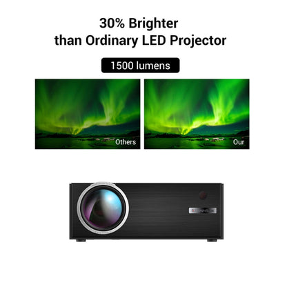 جهاز عرض ذكي Cheerlux C7، 1800 لومن، 800 × 480، 720 بكسل، 1080 بكسل، عالي الدقة، يدعم HDMI / USB / VGA / AV / SD، C7
