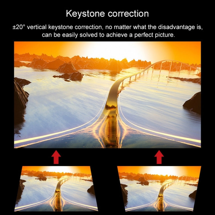 Cheerlux C9 2800 Lumens 1920x1080P HD Same Screen Smart Projector, Support HDMI x 2 / USB x 2 / VGA / AV