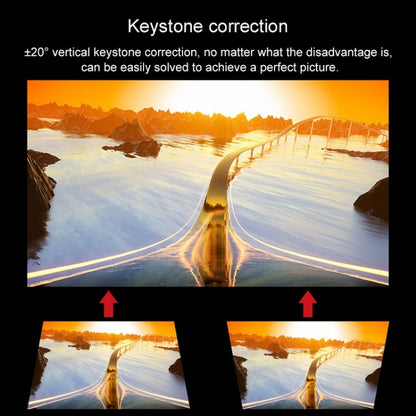 Cheerlux C9 2800 Lumens 1920x1080P HD Same Screen Smart Projector, Support HDMI x 2 / USB x 2 / VGA / AV